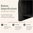 NPD Furniture Kyran Rattan Coffee Table in Espresso Brown