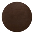 NPD Furniture Zeke Rattan Side/End Table w/ Wood Top in Espresso Brown