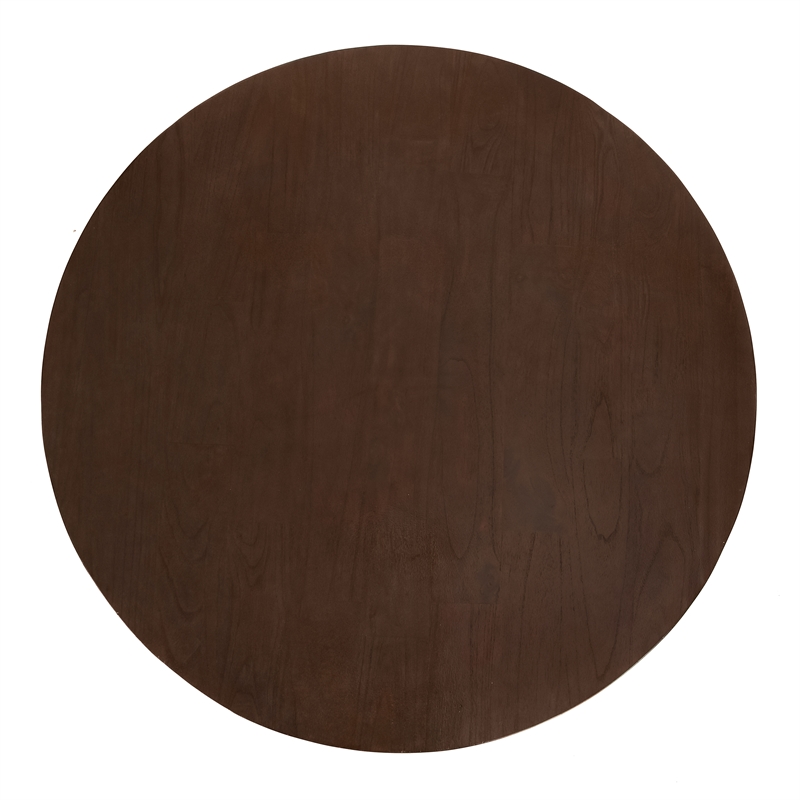 New Pacific Direct Zeke Rattan Coffee Table w/ Wood Top in Espresso Brown