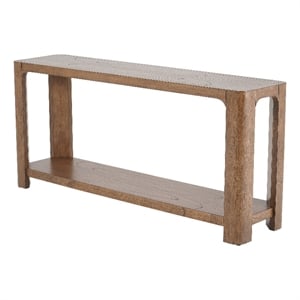 NPD Furniture Trevin KD 66&quot Console Table w/ Shelf in Walnut