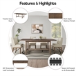 New Pacific Direct Bloomfield KD Butterfly Dining Table w/ 20