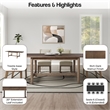 New Pacific Direct Bloomfield KD Butterfly Dining Table w/ 20