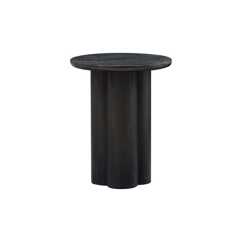 NPD Furniture Mayville Solid Wood Side/End Table in Alto Black