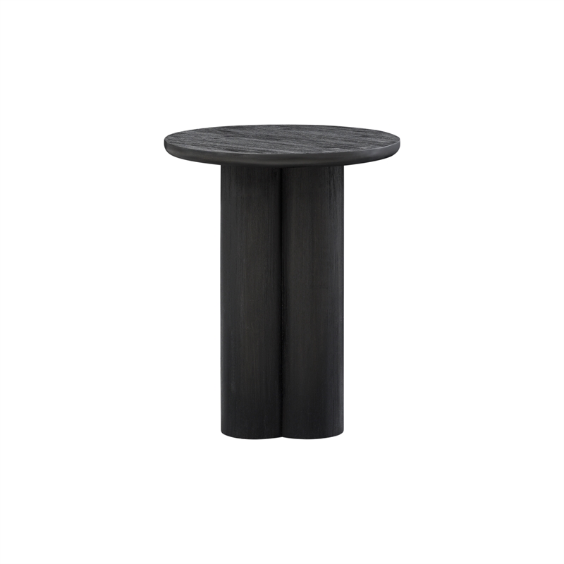 NPD Furniture Mayville Solid Wood Side/End Table in Alto Black