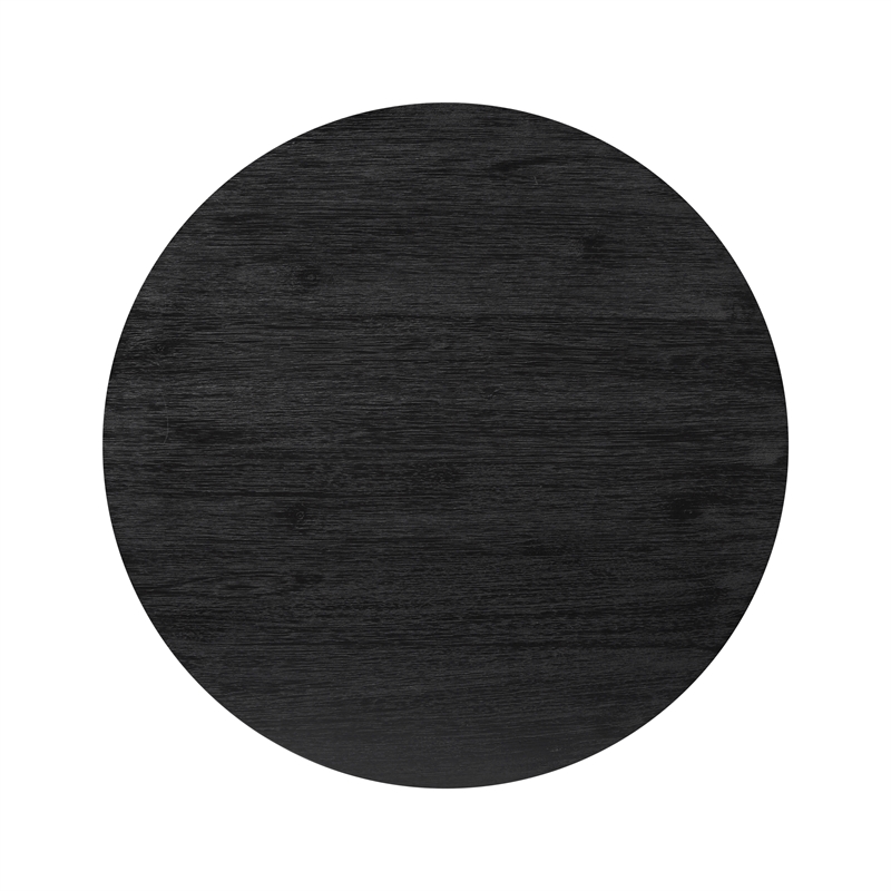 NPD Furniture Mayville Solid Wood Side/End Table in Alto Black