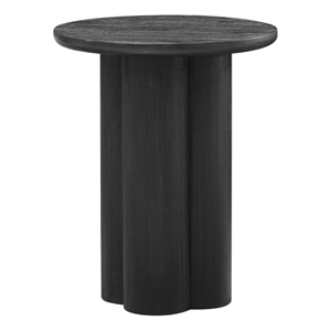 NPD Furniture Mayville Solid Wood Side/End Table in Alto Black
