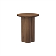 NPD Furniture Mayville Solid Wood Side/End Table in Dark Walnut