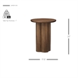 NPD Furniture Mayville Solid Wood Side/End Table in Dark Walnut