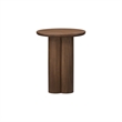 NPD Furniture Mayville Solid Wood Side/End Table in Dark Walnut