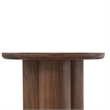 NPD Furniture Mayville Solid Wood Side/End Table in Dark Walnut