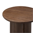 NPD Furniture Mayville Solid Wood Side/End Table in Dark Walnut