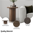 NPD Furniture Mayville Solid Wood Side/End Table in Dark Walnut