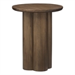 NPD Furniture Mayville Solid Wood Side/End Table in Dark Walnut