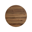 NPD Furniture Petrilio KD Round Coffee Table in Hazelnut Brown