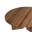 NPD Furniture Petrilio KD Round Coffee Table in Hazelnut Brown