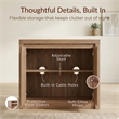NPD Furniture Larson Cabinet 2 Doors in Terra Oak