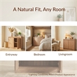 NPD Furniture Larson Cabinet 2 Doors in Terra Oak