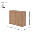 NPD Furniture Larson Cabinet 2 Doors in Terra Oak