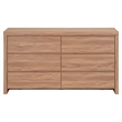 NPD Furniture Larson Dresser 6 Drawers in Terra Oak
