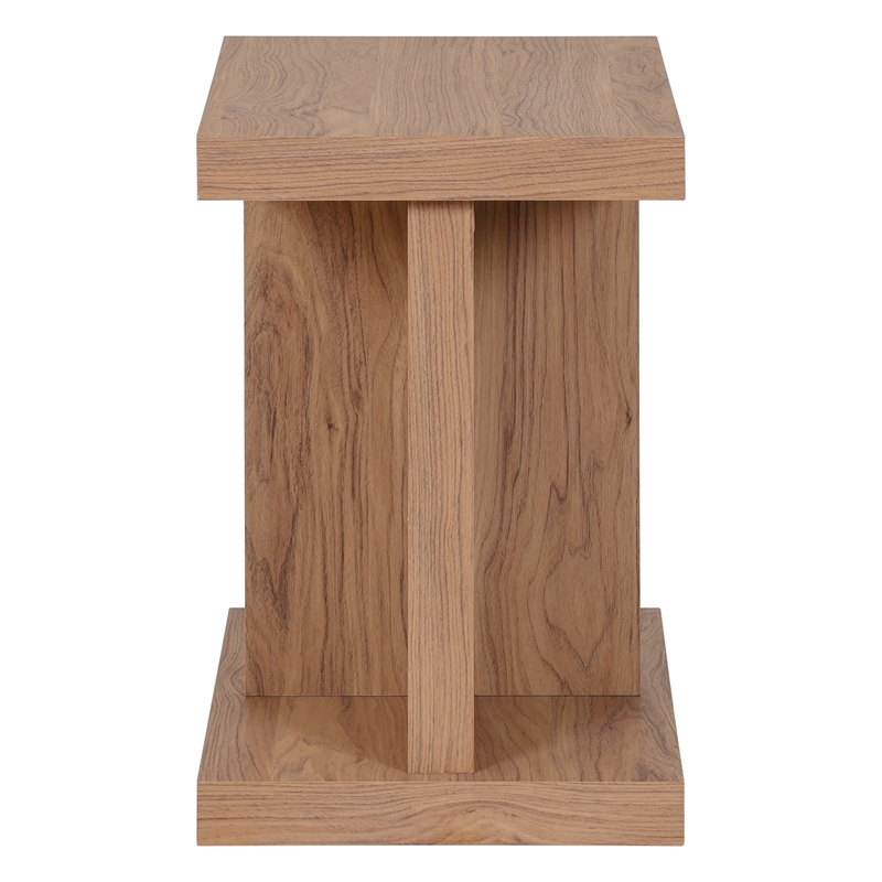 NPD Furniture Larson Side/End Table in Terra Oak
