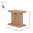 NPD Furniture Larson Side/End Table in Terra Oak