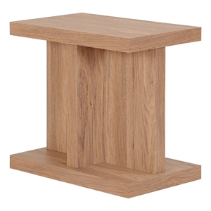 NPD Furniture Larson Side/End Table in Terra Oak