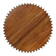 NPD Furniture Sona Rattan Coffee Table w/ Wood Top in Cane Brown