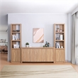 NPD Furniture Larson Buffet/Sideboard 4 Doors in Terra Oak