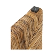 NPD Furniture Kanza Abaca Bench in Natural Banana Leaf & Solid Mahogany Wood