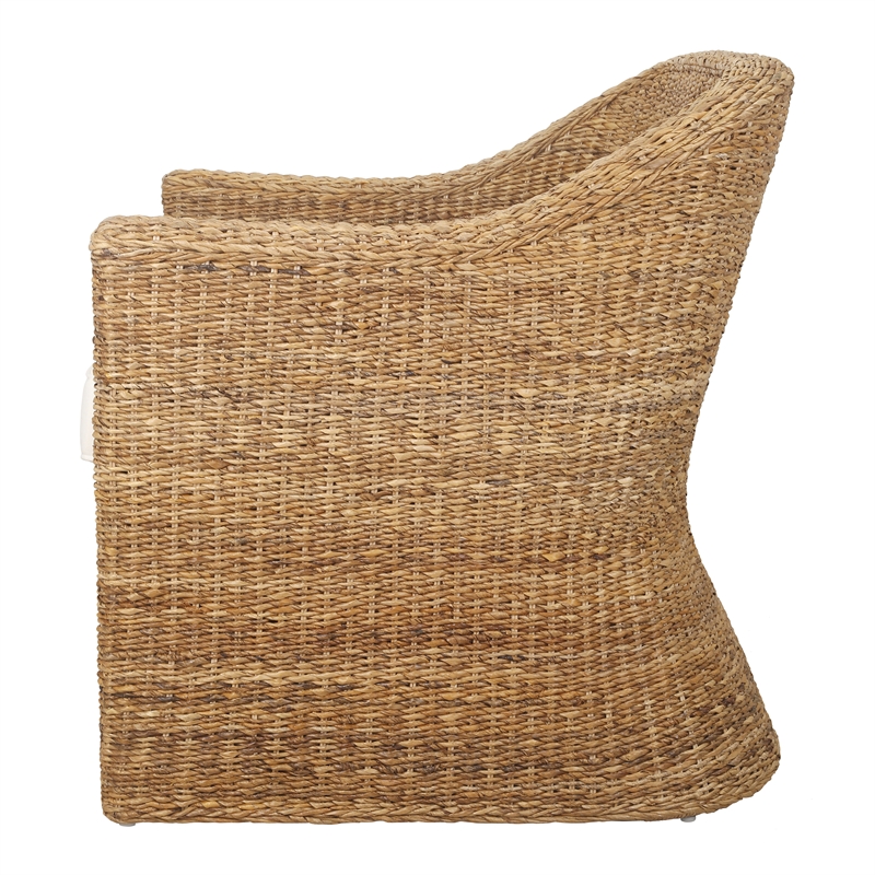 New Pacific Direct Earwyn Abaca Accent Arm Chair in Natural