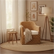 New Pacific Direct Earwyn Abaca Accent Arm Chair in Natural