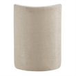 NPD Furniture Morraine Chenille Dining Side Chair w/ Casters in Beige