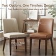 NPD Furniture Cayden Chenille Dining Side Chair in Millburry Beige