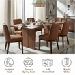 NPD Furniture Cayden Chenille Dining Side Chair in Millburry Beige