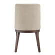 NPD Furniture Cayden Chenille Dining Side Chair in Millburry Beige