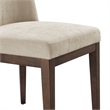 NPD Furniture Cayden Chenille Dining Side Chair in Millburry Beige