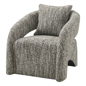NPD Furniture Lunessa Boucle Accent Arm Chair in Dappled Taupe