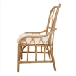 NPD Furniture Ayanna Rattan Dining Side Chair in Natural Wheat
