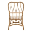 NPD Furniture Ayanna Rattan Dining Side Chair in Natural Wheat