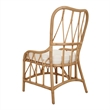 NPD Furniture Ayanna Rattan Dining Side Chair in Natural Wheat