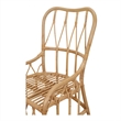 NPD Furniture Ayanna Rattan Dining Side Chair in Natural Wheat