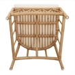 NPD Furniture Ayanna Rattan Dining Side Chair in Natural Wheat