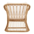 New Pacific Direct Maeva Rattan Accent Arm Chair in Natural Wheat