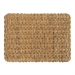 NPD Furniture Vaine Abaca Accent Table in Natural Banana Leaf & Solid Wood