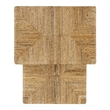 NPD Furniture Kanza Abaca Rectangular Nesting Side Table Set of2 in Natural