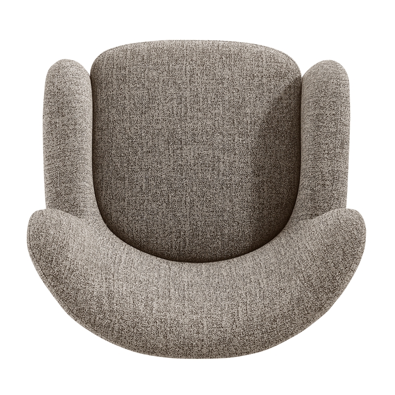 New Pacific Direct Tiffani Chenille Accent Arm Chair in Nexa Brown