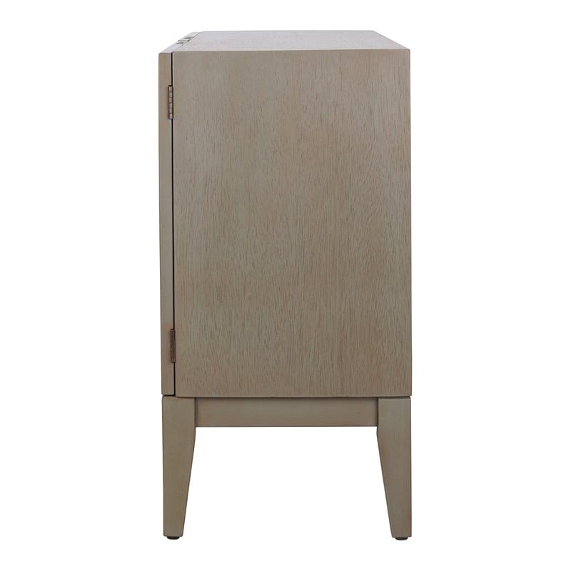 NPD Furniture Deria 2-Door Wood Cabinet in Sagewood