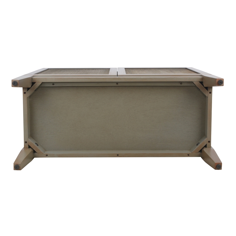 NPD Furniture Deria 2-Door Wood Cabinet in Sagewood