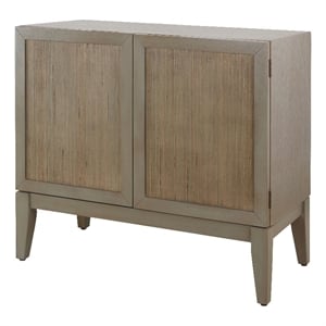 NPD Furniture Deria 2-Door Wood Cabinet in Sagewood