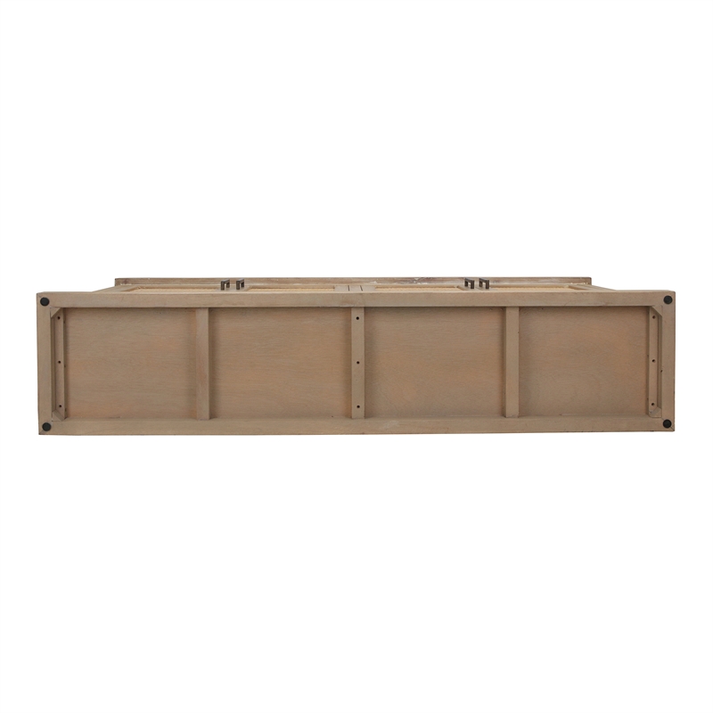 NPD Furniture Armoni 4-Door Wood Buffet in Brushed Sand